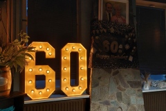 Lichtcijfers 60 verjaardag